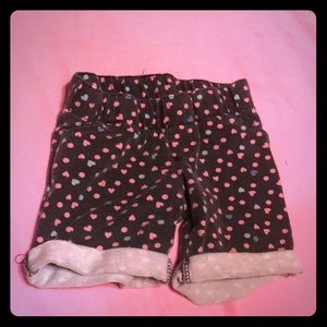 Heart shorts - girls 3T
